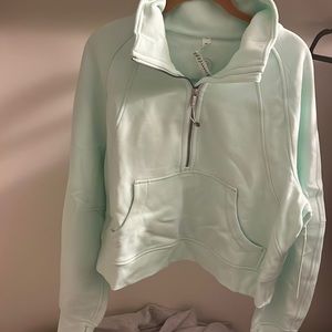 mint moment scuba oversized funnel neck